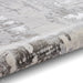 Apollo GR579 Modern Abstract Distressed Metallic Shimmer High-Density Textured Flat Pile Grey/Silver/Ivory Rug