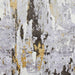 Apollo GR580 Modern Abstract Distressed Metallic Shimmer High-Density Textured Flat Pile Grey/Gold/Cream Rug