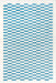 Aqua Checkered Machine Washable Area Rug