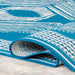 Aqua Indoor Outdoor Flatweave Area Rug 160x230 cm