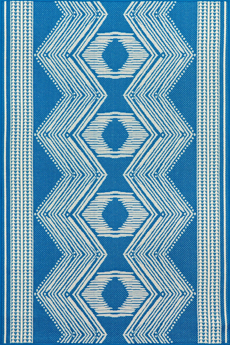 Aqua Indoor Outdoor Flatweave Area Rug 160x230 cm