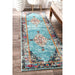 Aqua Oriental Medallion Area Rug 160x230 cm