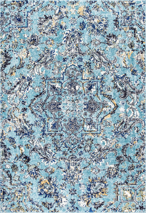 Aqua Paisley Area Rug 100% Polypropylene 160x230 cm