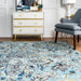 Aqua Paisley Area Rug 120cm x 180cm