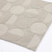 Arabella Modern Geometric 3D Hand-Carved Hi-Low Textured Wool Grey Rug