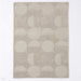 Arabella Modern Geometric 3D Hand-Carved Hi-Low Textured Wool Grey Rug