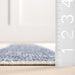 Ariah Blue Striped Indoor Outdoor Rug 152 Cm