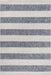 Ariah Blue Striped Indoor Outdoor Rug 152 Cm