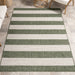 Ariah Green Striped Indoor Outdoor Rug 120x180 cm