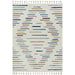 Ariana AR03 Harmony Modern Moroccan Berber Textured Hi-Low Soft Plush Boho Shaggy Cream/Multicolour Rug