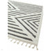 Ariana AR06 Shard Modern Moroccan Berber Textured Hi-Low Soft Plush Boho Shaggy Cream/Grey Rug