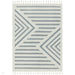 Ariana AR06 Shard Modern Moroccan Berber Textured Hi-Low Soft Plush Boho Shaggy Cream/Grey Rug