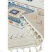 Ariana AR09 Rhombus Modern Moroccan Berber Textured Hi-Low Soft Plush Boho Shaggy Cream/Multicolour Rug