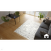 Ariana AR10 Ripple Modern Moroccan Berber Textured Hi-Low Soft Plush Boho Shaggy Cream/Grey Rug