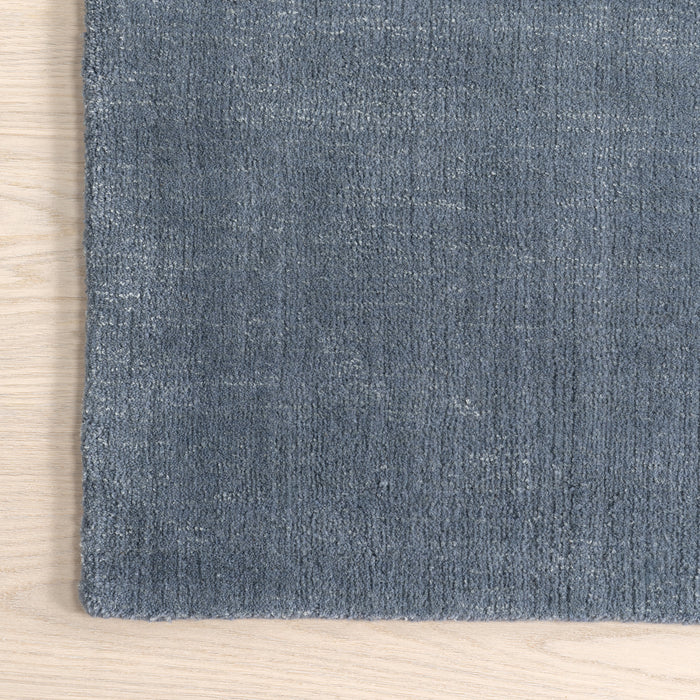 Arrel Minimalist Speckled Wool Rug 152x244 Centimeters Denim