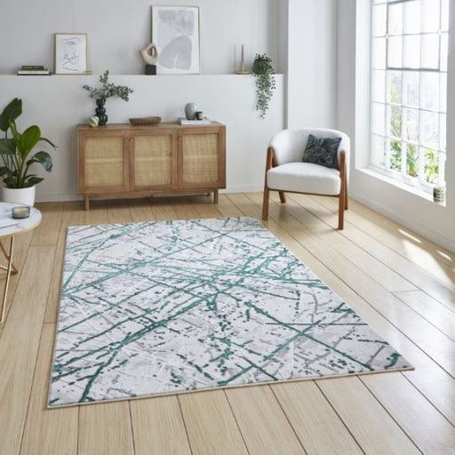 Artemis B8403A Green/Silver Rug