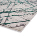 Artemis B8403A Modern Abstract Marble Metallic Shimmer Textured High-Density Soft-Touch Green/Silver/Cream Rug