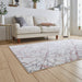 Artemis B8403A Modern Abstract Marble Metallic Shimmer Textured High-Density Soft-Touch Pink/Silver/Cream Rug