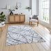 Artemis B8403A Modern Abstract Marble Metallic Shimmer Textured High-Density Soft-Touch Silver/Grey/Cream Rug