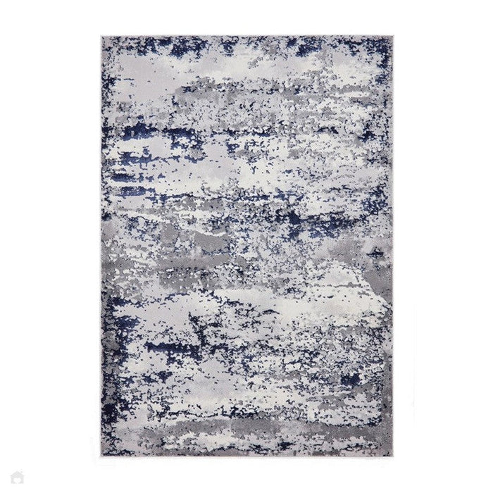 Artemis B9289A Modern Abstract Marbled Metallic Shimmer Textured High-Density Soft-Touch Blue/Grey/Cream Rug