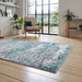 Artemis B9289A Modern Abstract Marbled Metallic Shimmer Textured High-Density Soft-Touch Green/Grey/Cream Rug