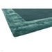 Ascot Modern Plain Hand-Woven Wool Centred Loop Pile Metallic Shimmer Wide Edged Viscose Border Aqua Blue Rug