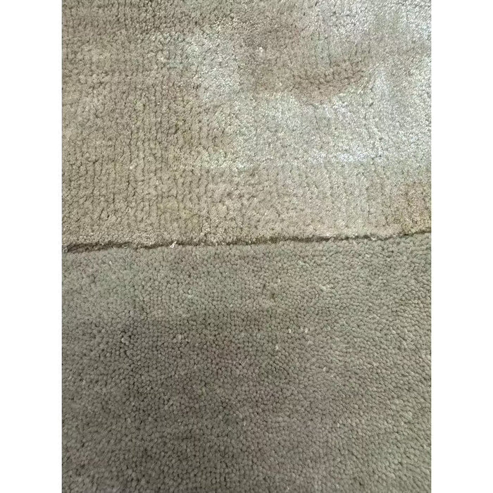 Ascot Modern Plain Hand-Woven Wool Centred Loop Pile Metallic Shimmer Wide Viscose Border Putty/Beige Rug