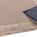 Ascot Modern Plain Hand-Woven Wool Centred Loop Pile Metallic Shimmer Wide Viscose Border Sand Rug