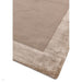 Ascot Modern Plain Hand-Woven Wool Centred Loop Pile Metallic Shimmer Wide Viscose Border Sand Rug