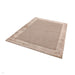 Ascot Modern Plain Hand-Woven Wool Centred Loop Pile Metallic Shimmer Wide Viscose Border Sand Rug