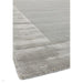 Ascot Modern Plain Hand-Woven Wool Centred Loop Pile Metallic Shimmer Wide Viscose Border Silver Rug