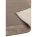 Ascot Modern Plain Hand-Woven Wool Centred Loop Pile Metallic Shimmer Wide Viscose Border Taupe Rug