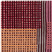 Aspect Modern Geometric Basketweave Hand-Woven Space-Dyed Textured Hi-Low Wool Red Multicolour Rug