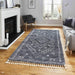 Aspen 1537 Modern Moroccan Berber Soft Plush Boho Shaggy Tassel Grey/Ivory Rug