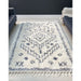 Aspen 1537 Modern Moroccan Berber Soft Plush Boho Shaggy Tassel Ivory/Grey Rug