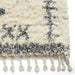 Aspen 1537 Modern Moroccan Berber Soft Plush Boho Shaggy Tassel Ivory/Grey Rug