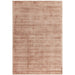 Aston Modern Plain Distressed Shimmer Hand-Woven Textured Viscose Flatweave Copper Rug