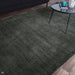 Aston Modern Plain Distressed Shimmer Hand-Woven Textured Viscose Flatweave Green Rug