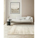 Aston Modern Plain Distressed Shimmer Hand-Woven Textured Viscose Flatweave Sand Rug