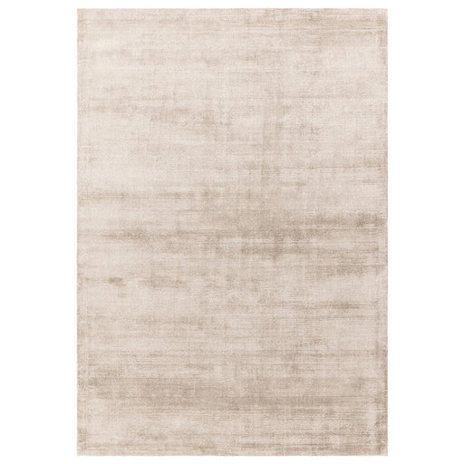 Aston Modern Plain Distressed Shimmer Hand-Woven Textured Viscose Flatweave Sand Rug