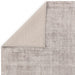 Aston Modern Plain Distressed Shimmer Hand-Woven Textured Viscose Flatweave Silver Rug