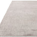 Aston Modern Plain Distressed Shimmer Hand-Woven Textured Viscose Flatweave Silver Rug