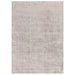 Aston Modern Plain Distressed Shimmer Hand-Woven Textured Viscose Flatweave Silver Rug