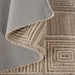 Astra III Geometric Wool Rug Hand Woven Natural Fiber