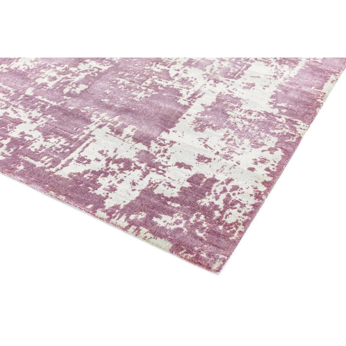 Astral AS05 Modern Abstract Distressed Shimmer Textured Soft-Touch Acrylic Heather/Pink/Light Grey/Cream Rug