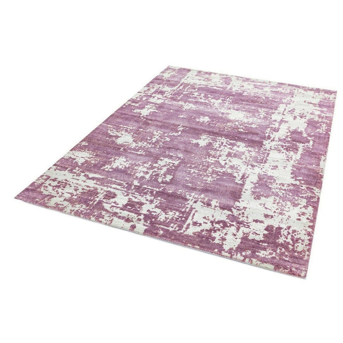 Astral AS05 Modern Abstract Distressed Shimmer Textured Soft-Touch Acrylic Heather/Pink/Light Grey/Cream Rug