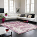 Astral AS05 Modern Abstract Distressed Shimmer Textured Soft-Touch Acrylic Heather/Pink/Light Grey/Cream Rug