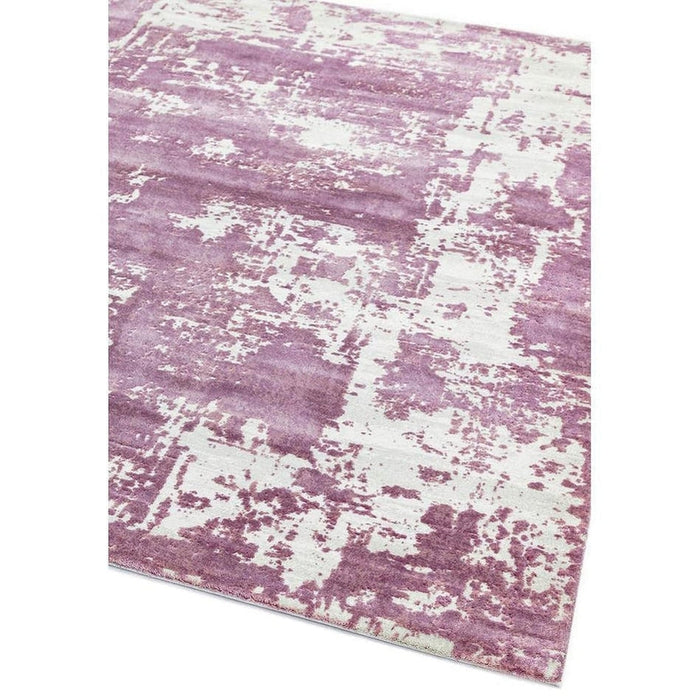 Astral AS05 Modern Abstract Distressed Shimmer Textured Soft-Touch Acrylic Heather/Pink/Light Grey/Cream Rug