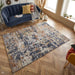 Astro 4153 X Modern Abstract Distressed Soft-Touch Woven Textured Polyester Flatweave Multicolour Rug