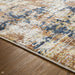 Astro 4153 X Modern Abstract Distressed Soft-Touch Woven Textured Polyester Flatweave Multicolour Rug